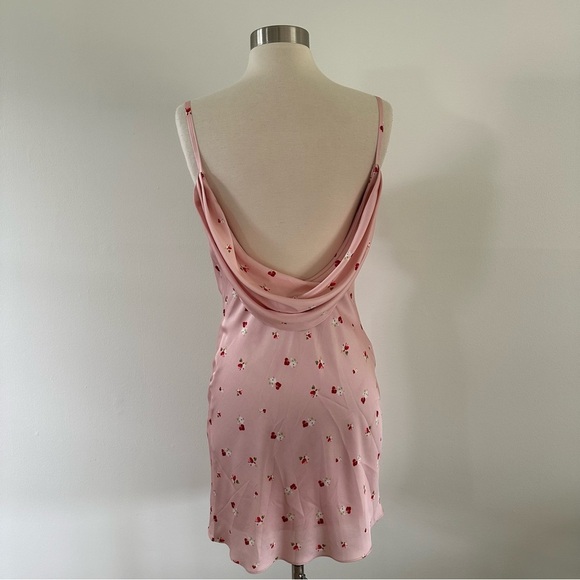 Ieena for Mac Duggal Floral Mini Dress Sz 0 Satin - Picture 10 of 13